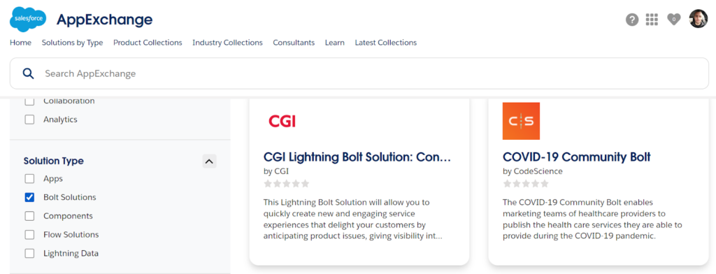 Bolt Solutions for Salesforce Communities