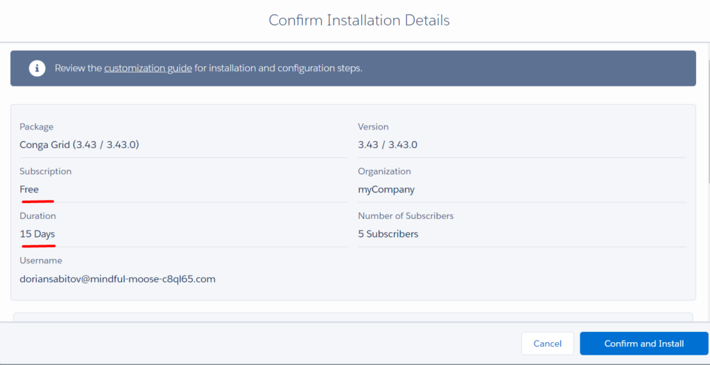 Step 3 - Confirm installation