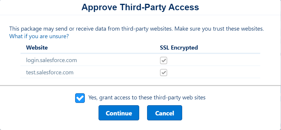 Step 5 - Third-Party websites access