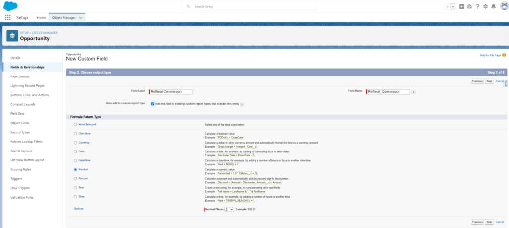 Step 2. Create custom fields