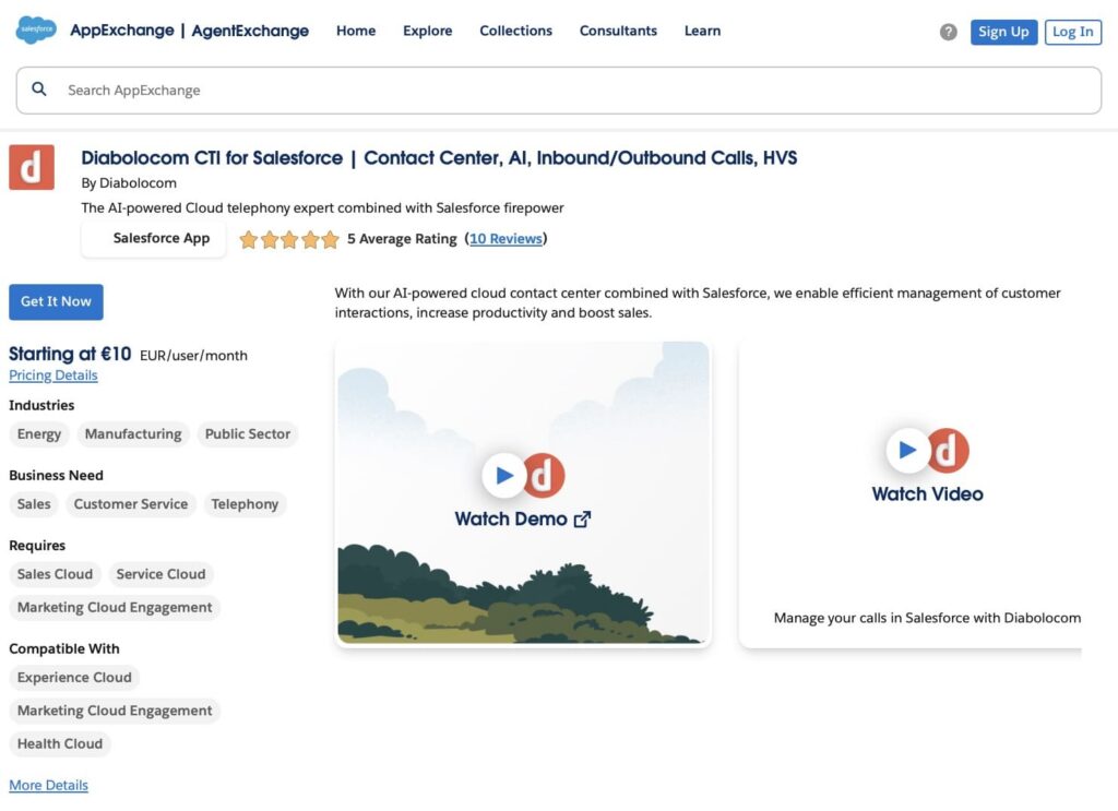 Diabolocom CTI for Salesforce