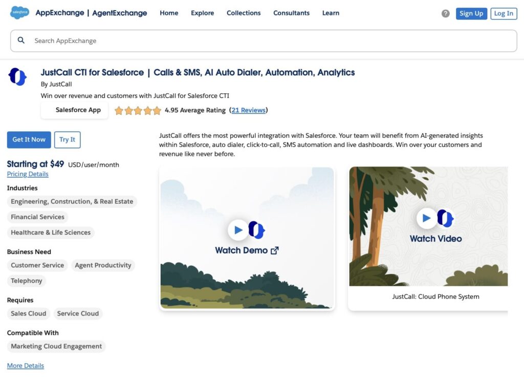 JustCall CTI for Salesforce