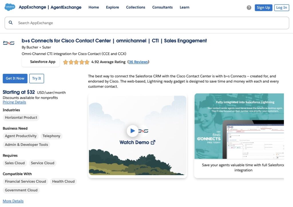 b+s Connects for Cisco Contact Center