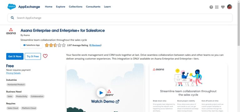 Asana and Salesforce Integration 2026 ☁️ Guide & Apps