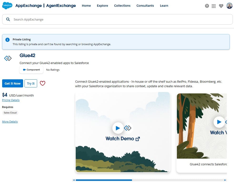 Glue42 on AppExchange