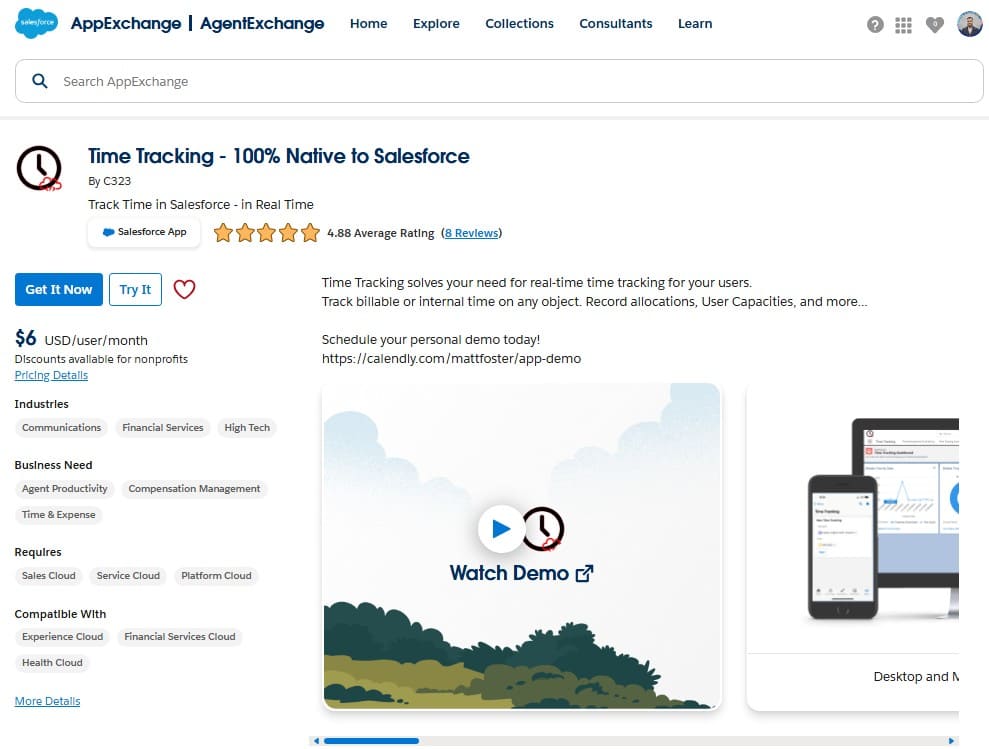 Time Tracking by C323 on AppExchange