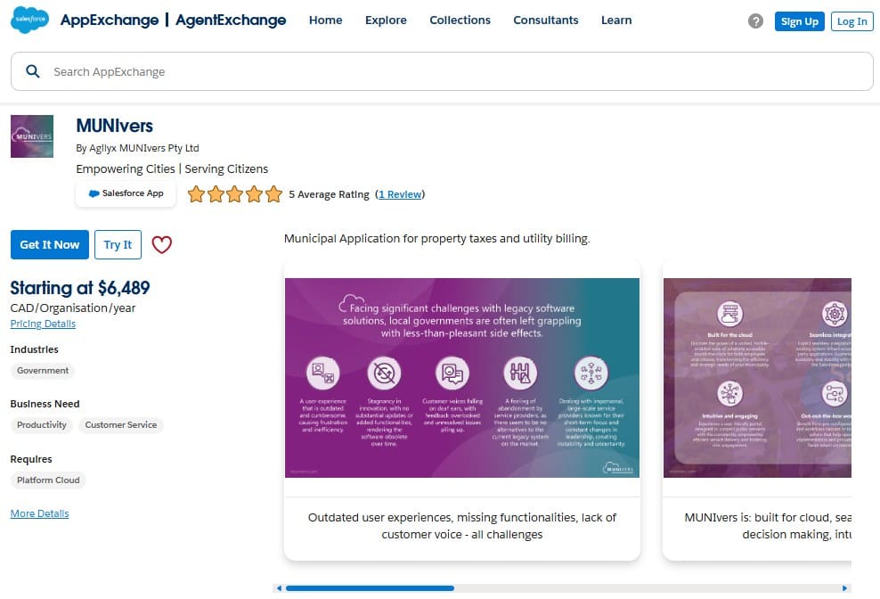 MUNIvers on AppExchange