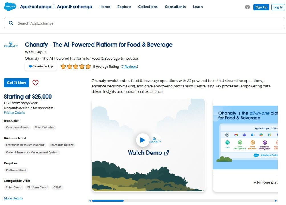 Ohanafy on AppExchange
