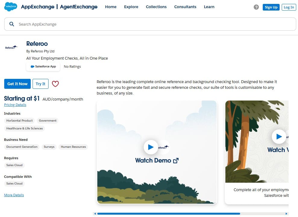 Referoo on AppExchange