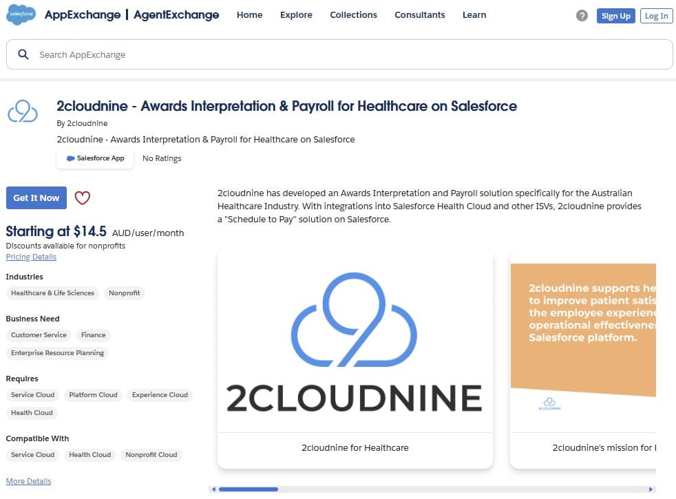 2cloudnine on AppExchange