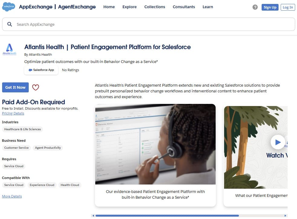 Atlantis Health on AppExchange