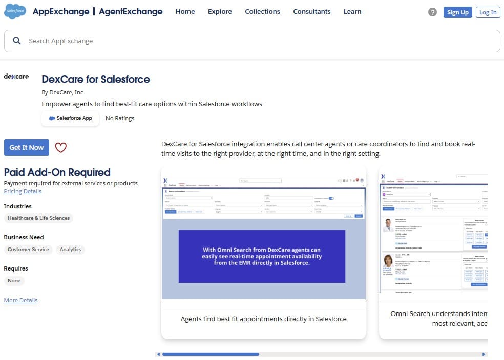 DexCare for Salesforce on AppExchange