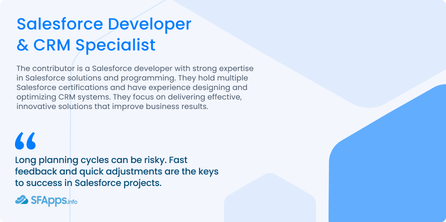 Salesforce Developer  & CRM Specialist