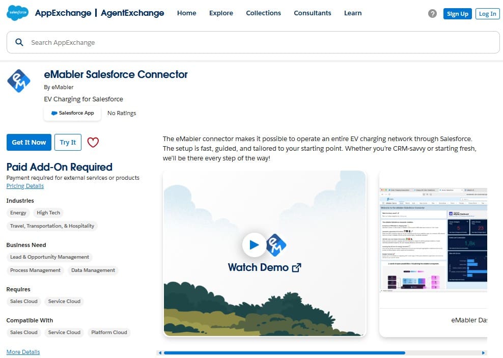 eMabler Salesforce Connector on AppExchange