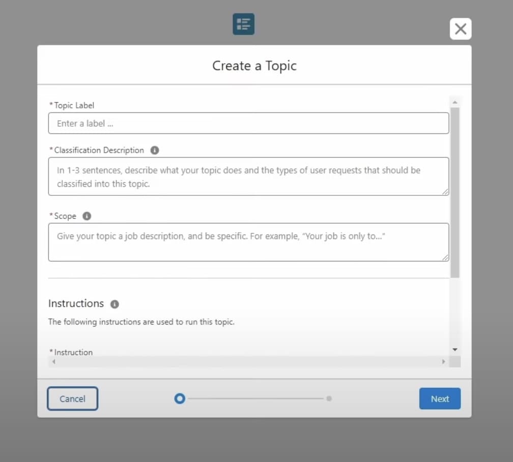 Create a Topic