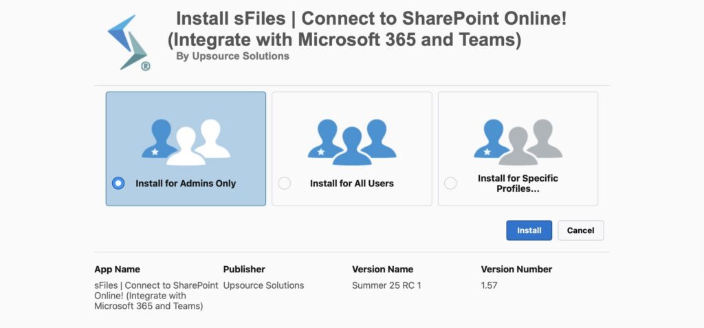 Install sFiles