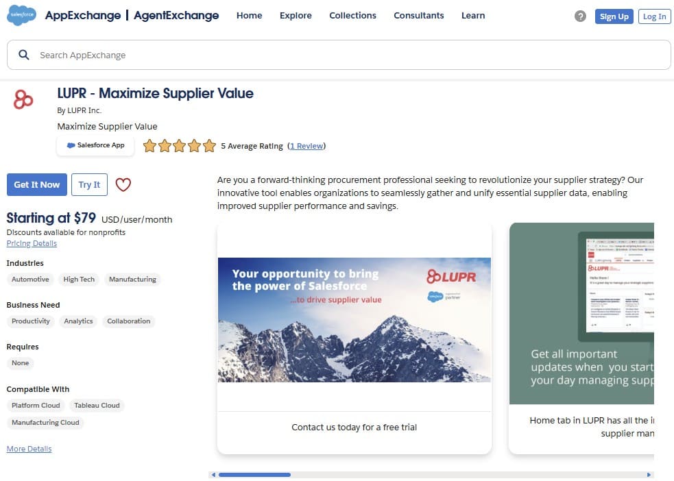 LUPR on AppExchange