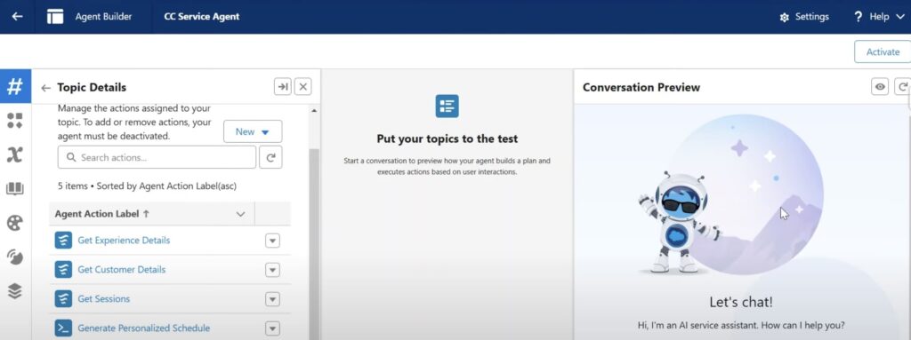 Salesforce Agentforce Service Agent