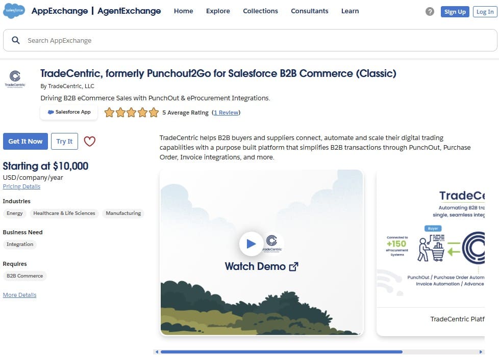 TradeCentric on AppExchange