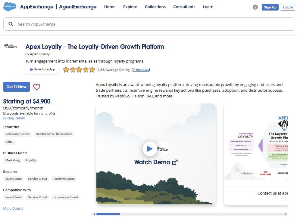 Apex Loyalty on AppExchange