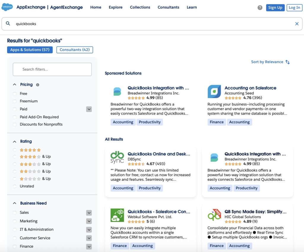 Appexchange Search