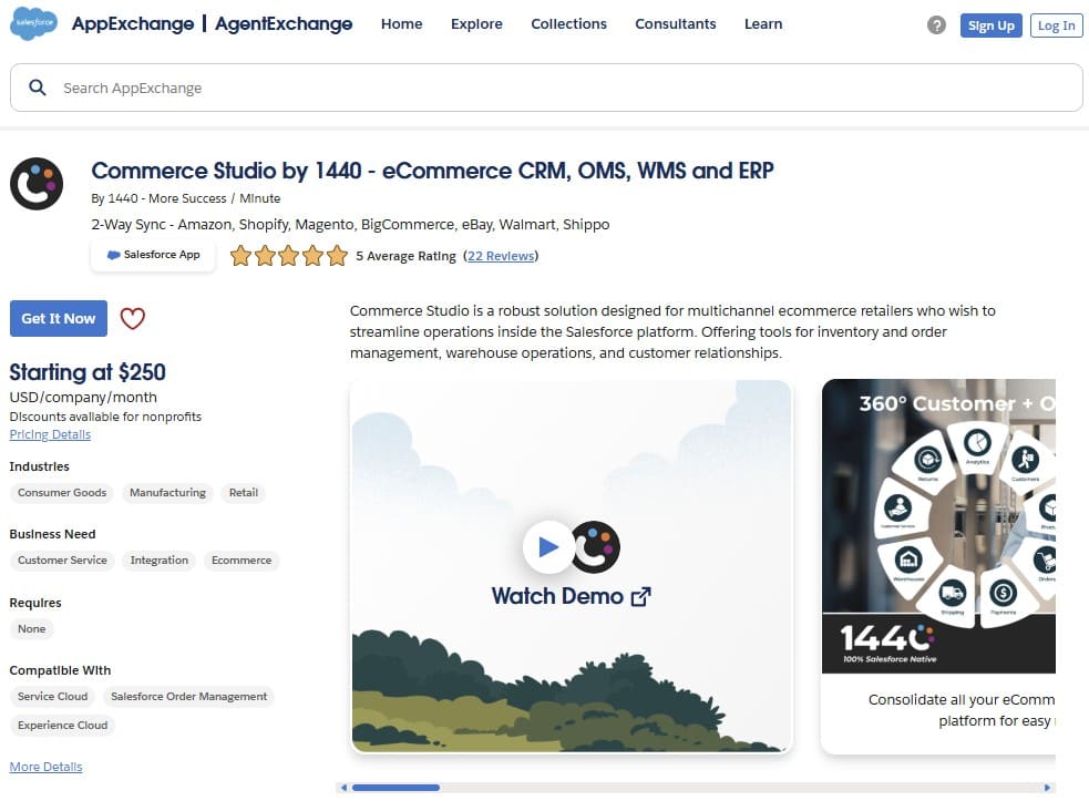 Commerce Studio by 1440 on AppExchange
