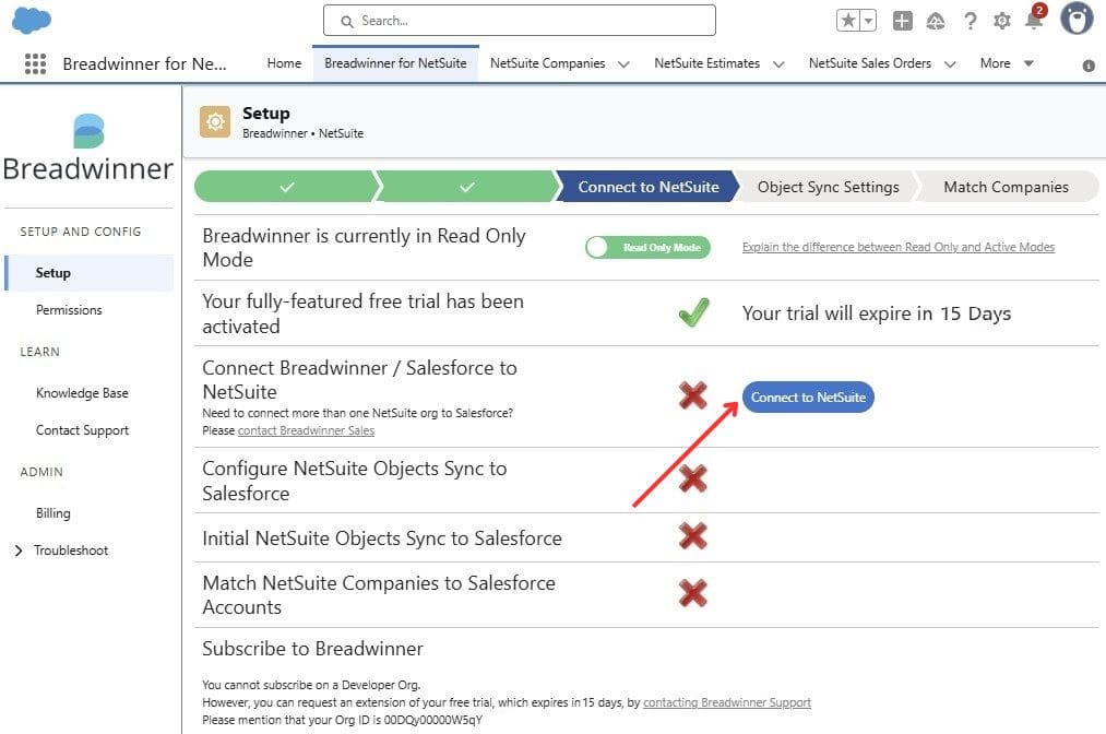 Connecting to NetSuite