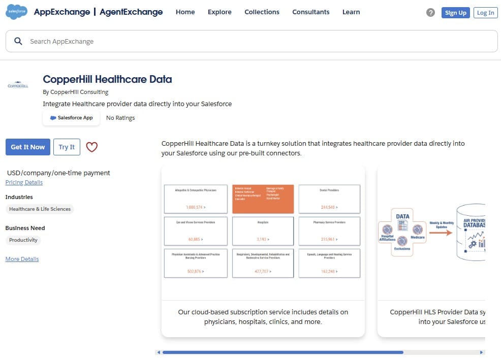 CopperHill Healthcare Data on AppExchange