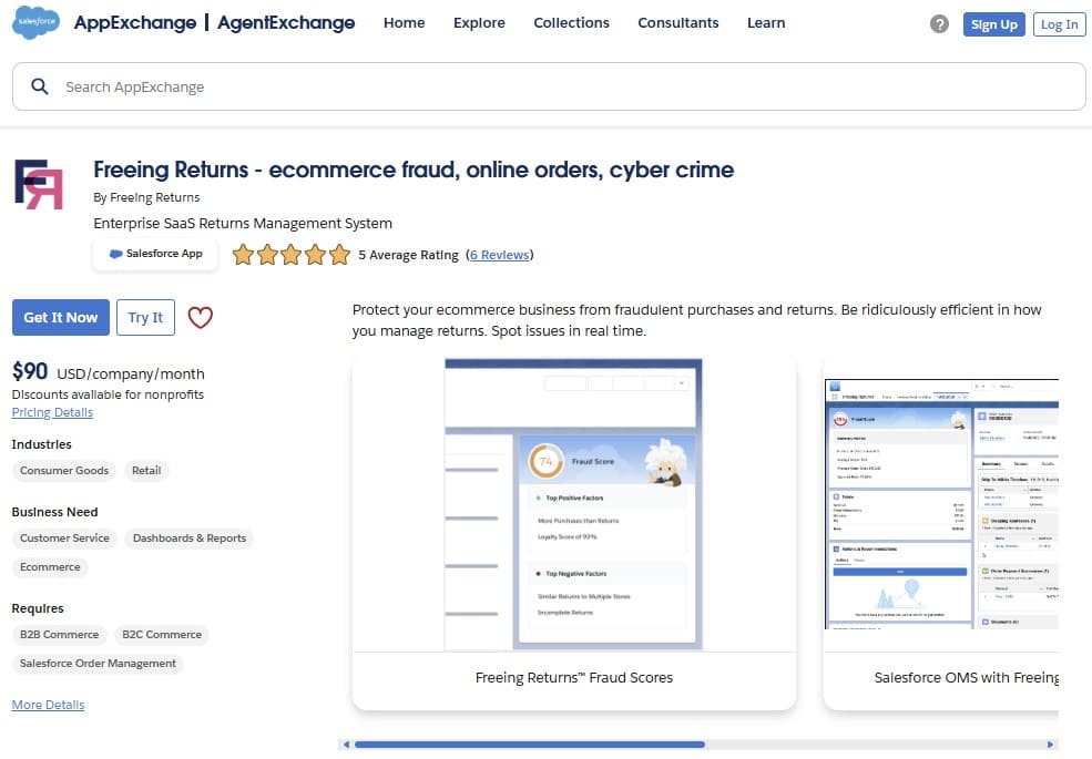 Freeing Returns on AppExchange