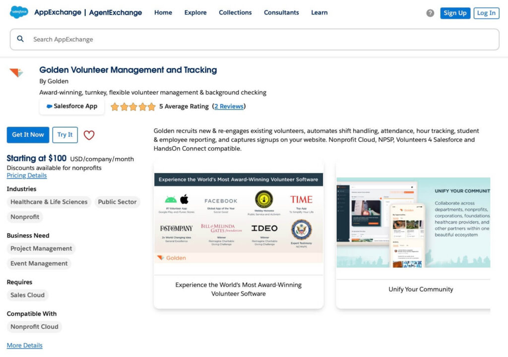 Golden Volunteer Management and Tracking