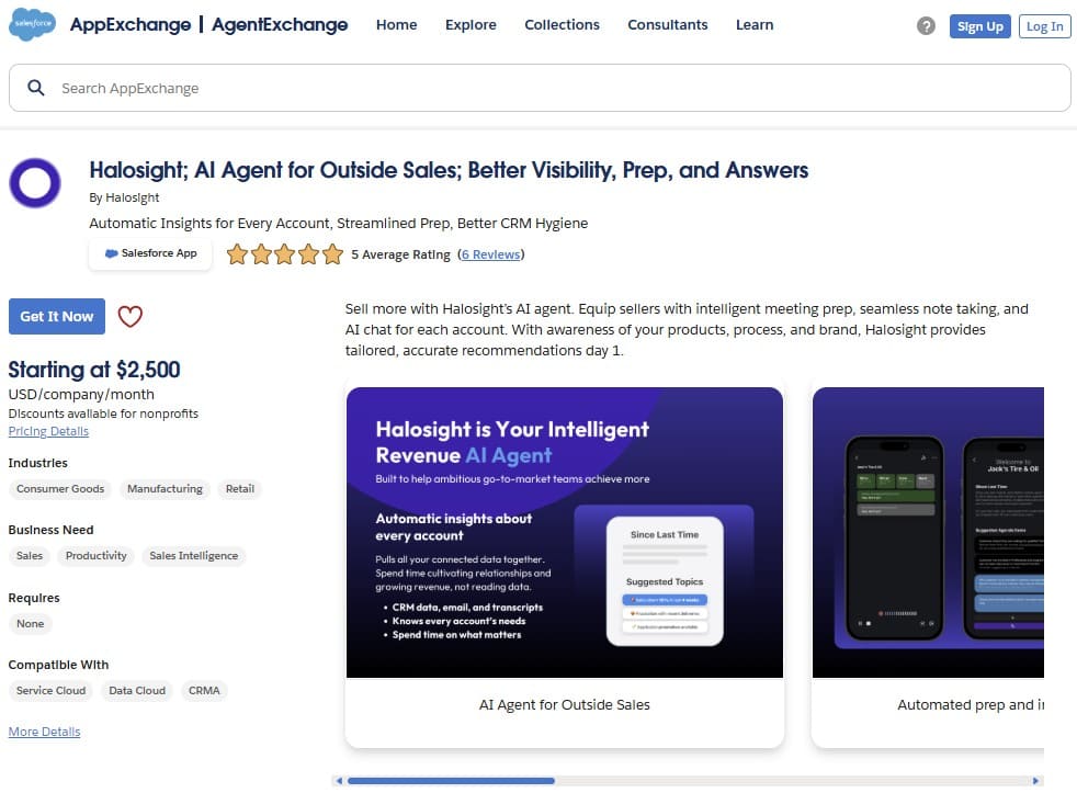 Halosight on AppExchange