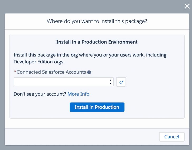 Install in Production
