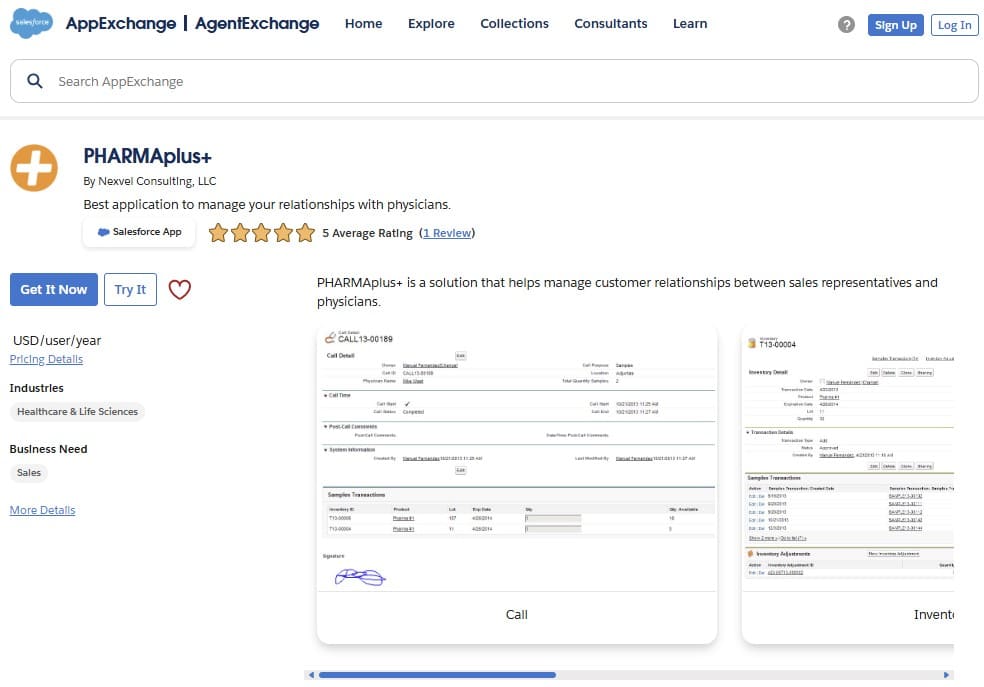 PHARMAplus+ on AppExchange
