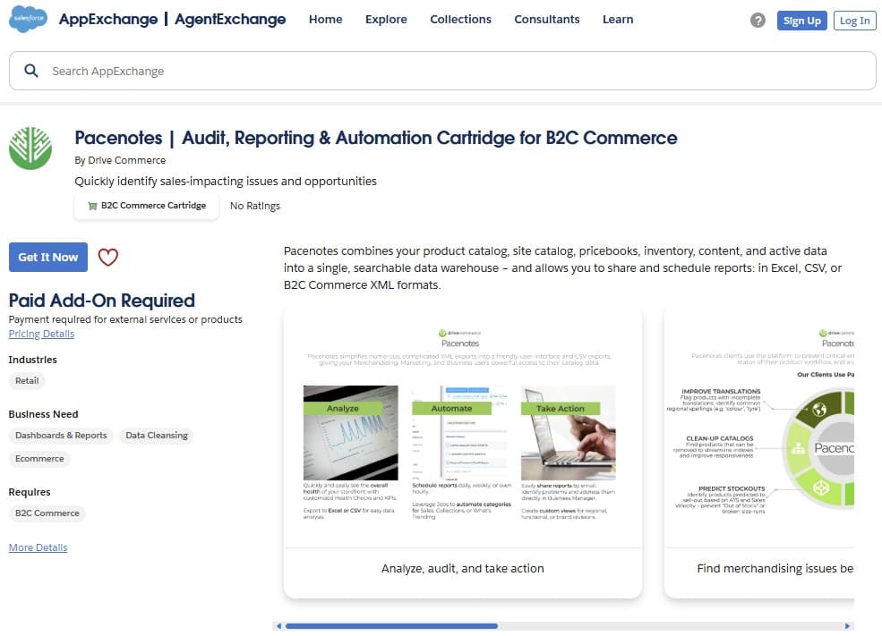 Pacenotes on AppExchange