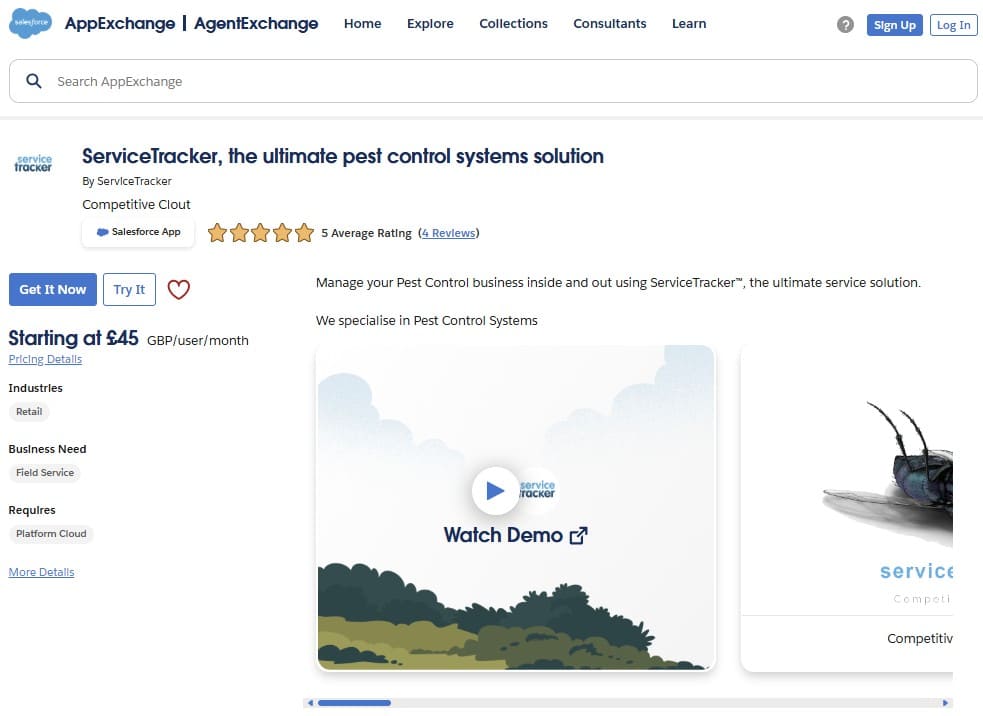 ServiceTracker on AppExchange