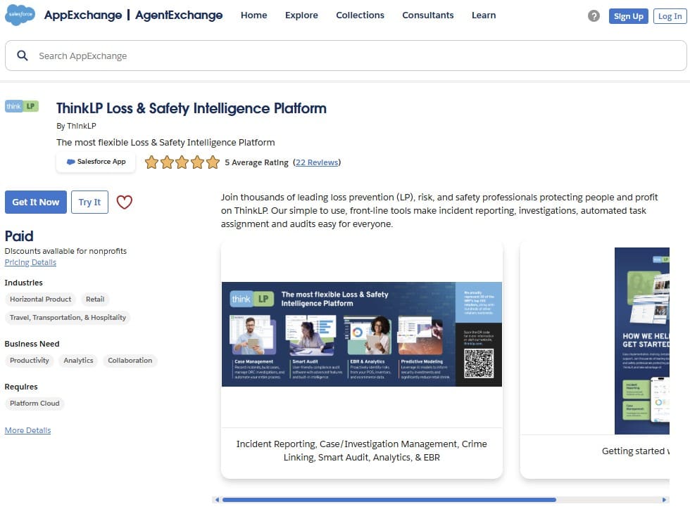 ThinkLP on AppExchange