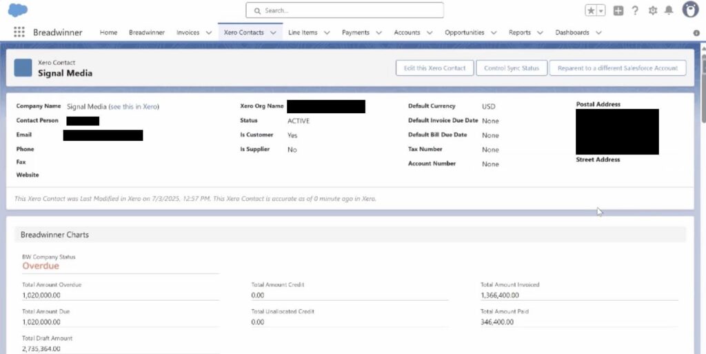 Xero Contact