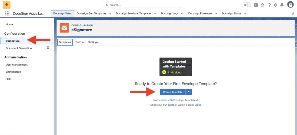 eSignature Configuration