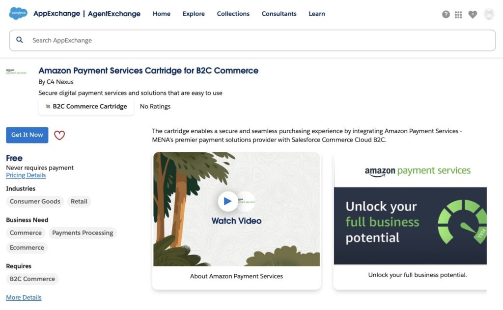 Amazon Payment Services Cartridge