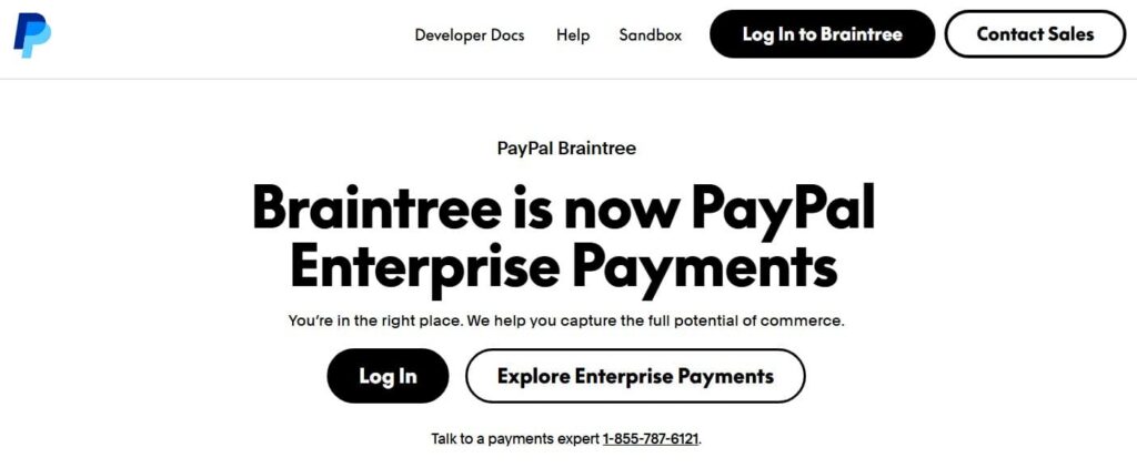 Braintree website