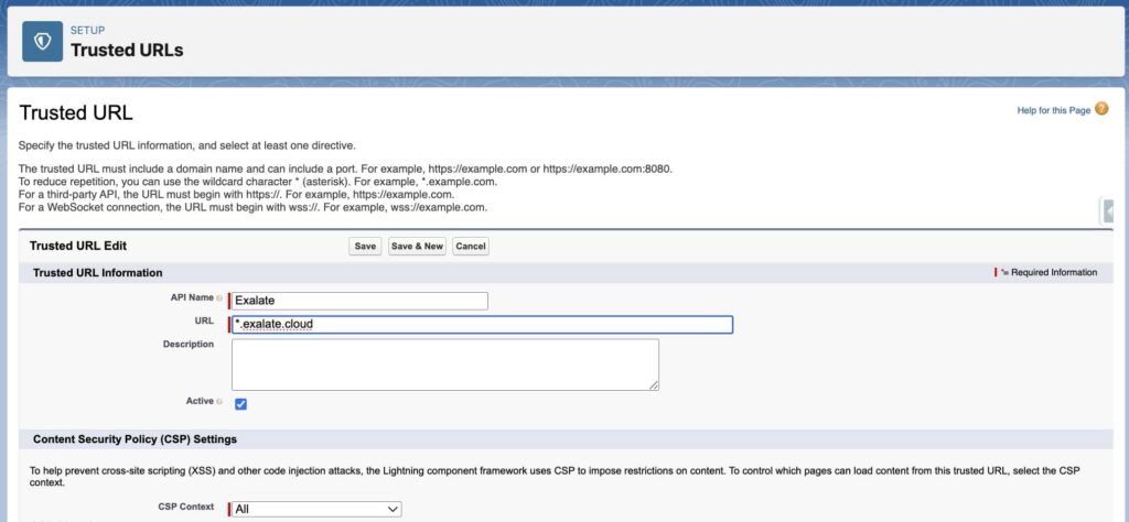 Create Trusted URL