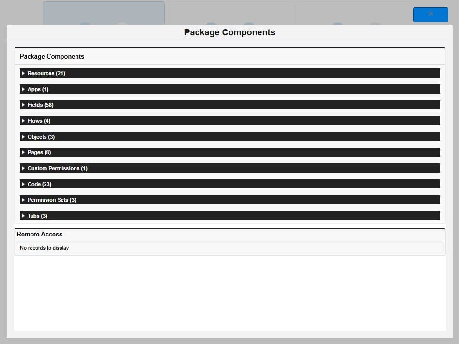 Installed Package Components