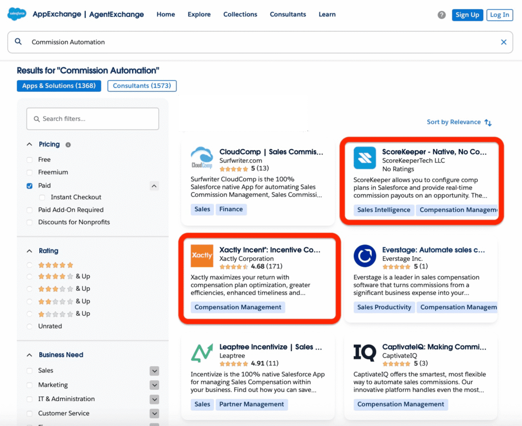 Salesforce Commission Apps on AppExchange