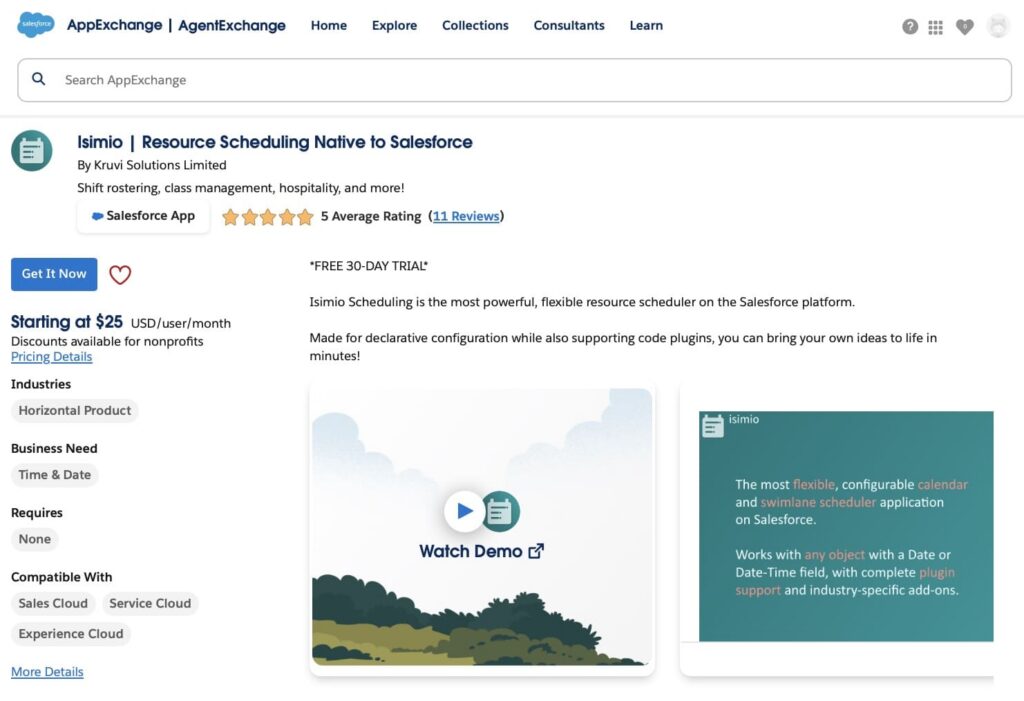 Isimio | Resource Scheduling Native to Salesforce