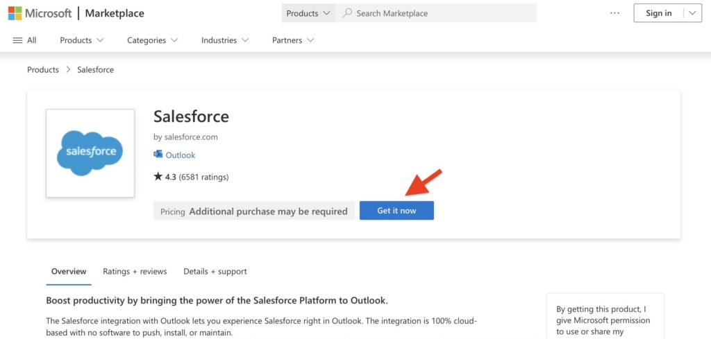 Outlook for Salesforce