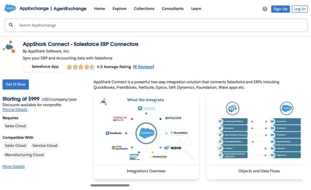 AppShark Connect - Salesforce ERP Connectors