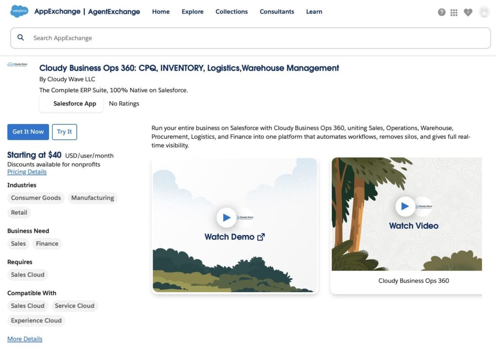 Cloudy Business Ops 360