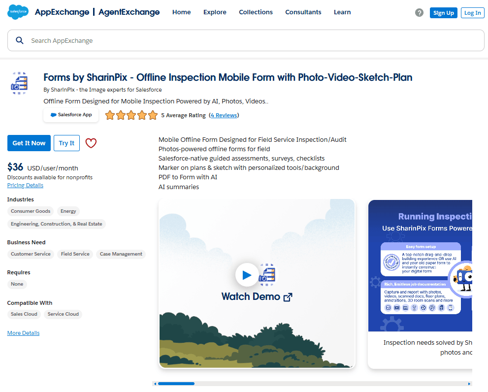 Forms by SharinPix on AppExchange