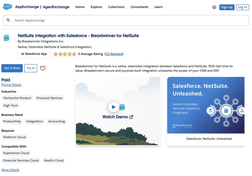 NetSuite Integration with Salesforce - Breadwinner for NetSuite