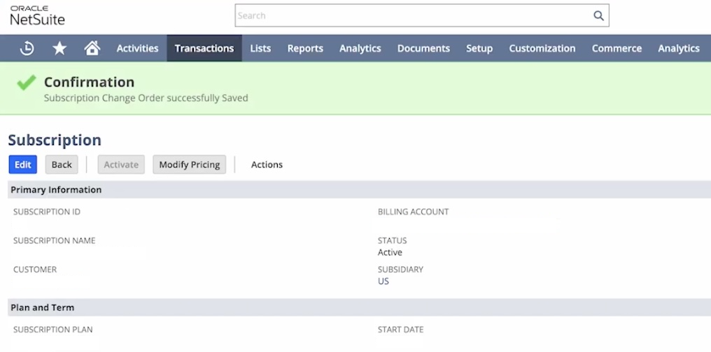 Activate Subscription